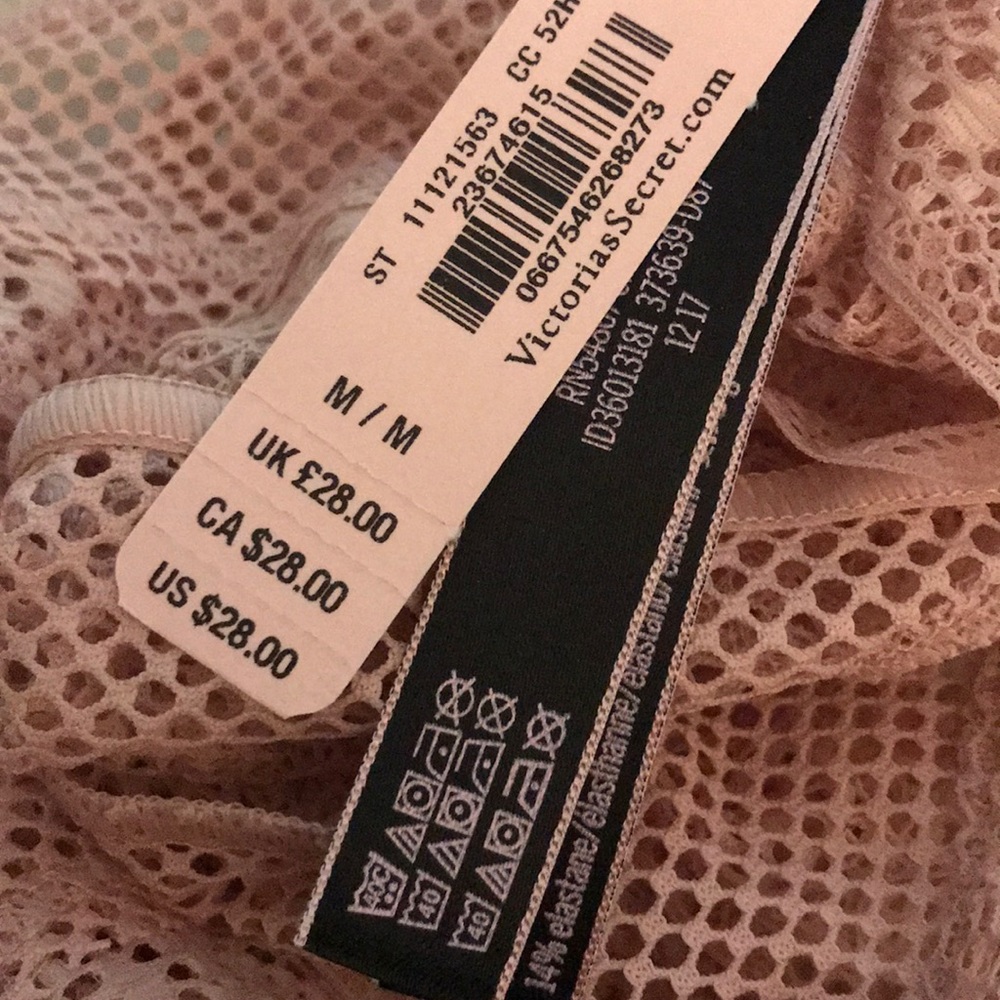 Nude VS Fishnet Lace Cutout Cheekini Panty - Picture 5 of 6